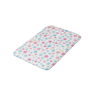 Christmas Holiday Snowflake Pattern Bath Mat