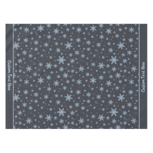Christmas Holiday Snowflakes Winter Personalised Tablecloth
