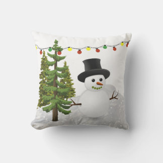 Christmas Holiday Snowman Patio / Cushion