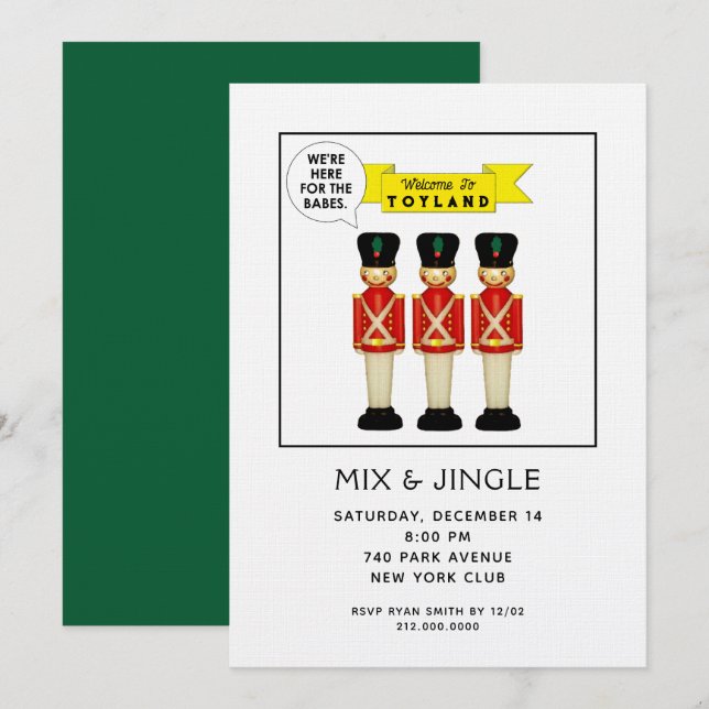 Christmas Holiday Social Invitation (Front/Back)