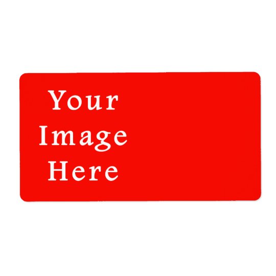 Christmas Holiday Spirit Red Background Colour Shipping Label