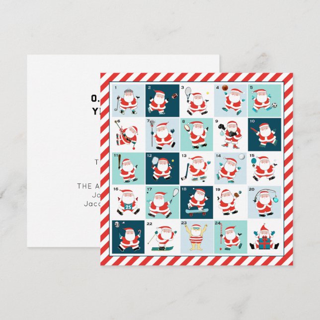 Christmas Holiday Sports Cards (Front/Back)