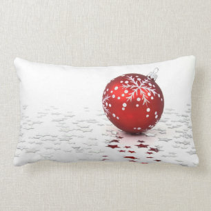 Christmas Holiday Stars Lumbar Cushion