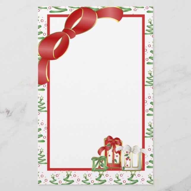 Christmas Holiday Stationery (Front)
