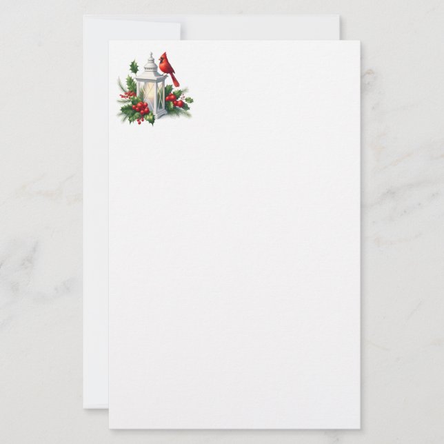 Christmas Holiday Stationery Paper (Front)