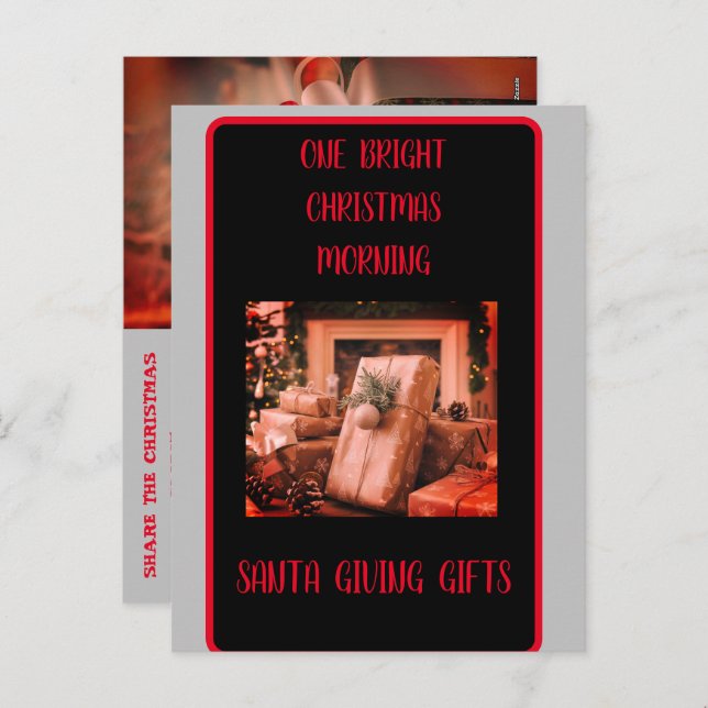 Christmas Holiday Story Postcard (Front/Back)