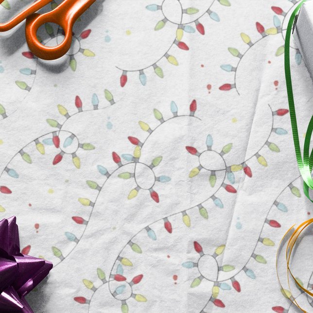 Christmas Holiday String Lights Festive Colourful  Tissue Paper (Creator Uploaded)