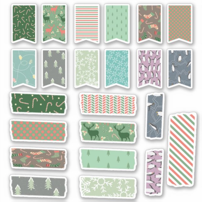 Christmas Holiday Tape And Ribbon Craft Set (Front)