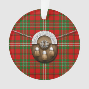 Christmas Holiday Tartan Ornament