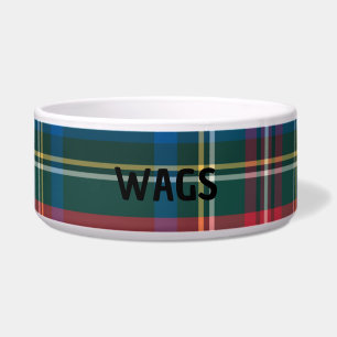 Christmas Holiday Tartan Plaid Pet Name Classic