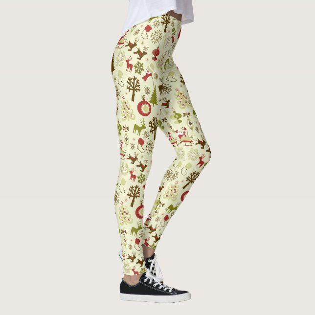 Christmas Holiday Traditions Leggings (Right)