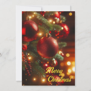 Christmas Holiday Vintage Red Ornaments