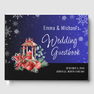 Christmas Holiday Wedding Guest Book
