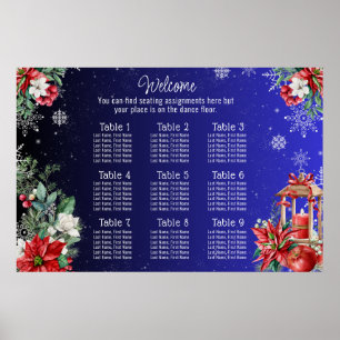 Christmas Holiday Wedding Seating Chart