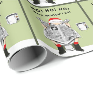Christmas Holiday White Elephant Gift Wrapping Paper