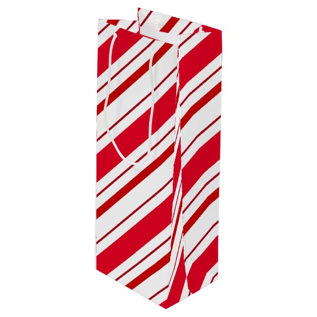 Christmas Holiday Wine Gift Bag (Front Angled)