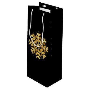 Christmas Holiday Wine Gift Bag