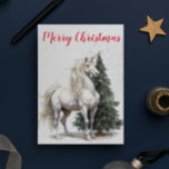 Christmas Holiday Winter Unicorn Card<br><div class="desc">This design may be personalised by choosing the Edit Design option. You may also transfer onto other items. Contact me at colorflowcreations@gmail.com or use the chat option at the top of the page if you wish to have this design on another product or need assistance. See more of my designs...</div>