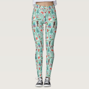 Christmas Holiday   Woodland Animals   Leggings