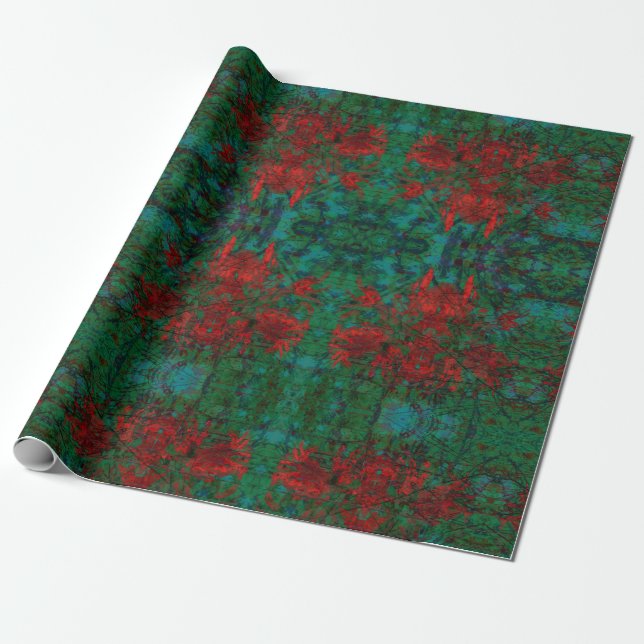 Christmas Holiday Wrapping Paper (Unrolled)