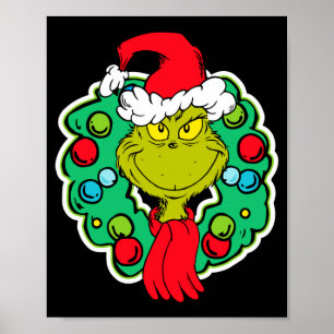 Christmas Holiday Wreath Poster