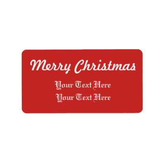 Christmas/Holidays Address labels with Templates
