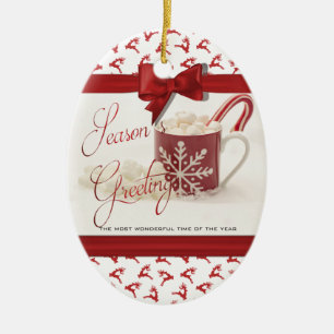 Christmas Holidays, Best Time of the Year Ceramic Tree Decoration