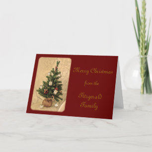 Christmas Holidays by Janz Red Tree Holiday Card