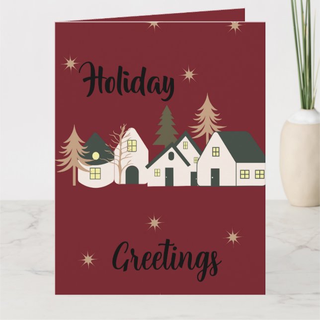 Christmas holidays card (Front)