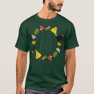 Christmas Holidays Cute Animals Stars Candy Canes T-Shirt