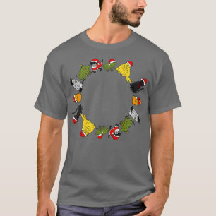 Christmas Holidays Cute Animals Stars Candy Canes  T-Shirt