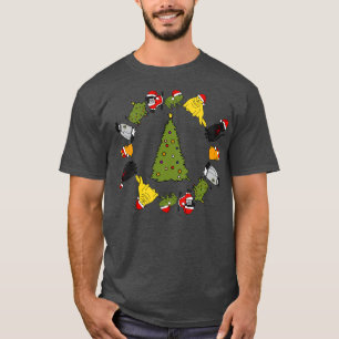 Christmas Holidays Cute Animals Stars Candy Canes T-Shirt