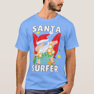 Christmas Holidays Funny Dabbing Santa Surfer Men T-Shirt