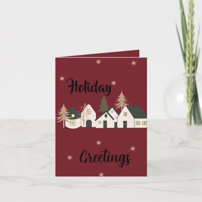 Christmas holidays holiday card (Front)