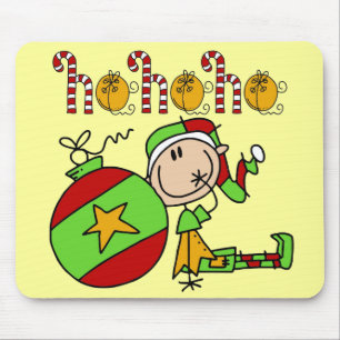 Christmas Holidays Jingle Bells Elf Mouse Mat