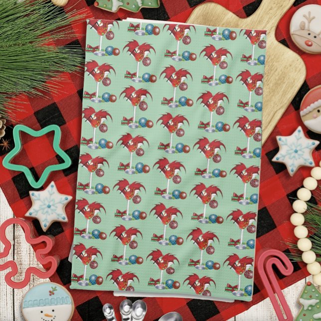 Christmas Holidays Joy Dragon Tea Towel (Creator Uploaded)