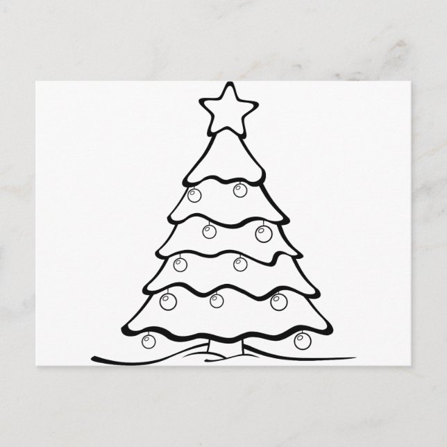 Christmas, holidays, joy, green colours, tree deco holiday postcard (Front)