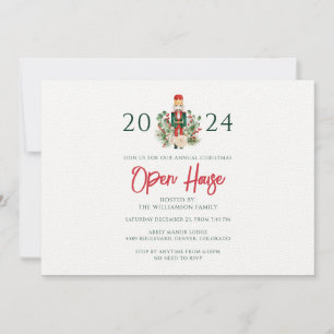 Christmas Holidays Nutcracker Open House Party Invitation