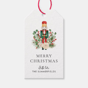 Christmas Holidays Nutcracker Script Festive Gift Tags