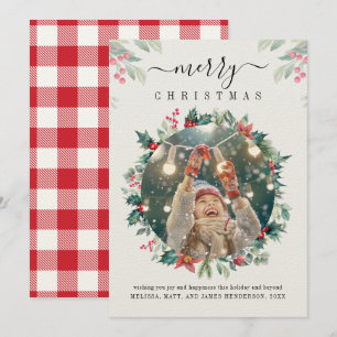 Christmas Holidays Photo Custom Card