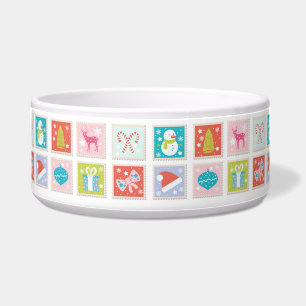 Christmas Holidays Postage Stamp Pattern