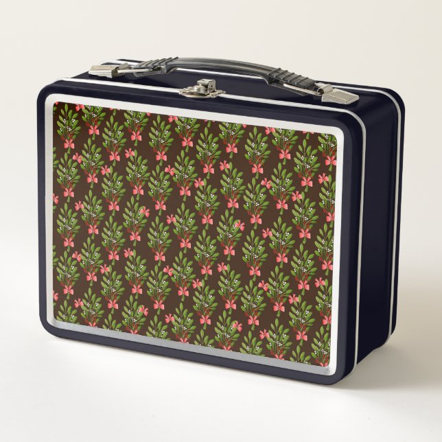Christmas Hollies - Metal Lunchbox (Front)