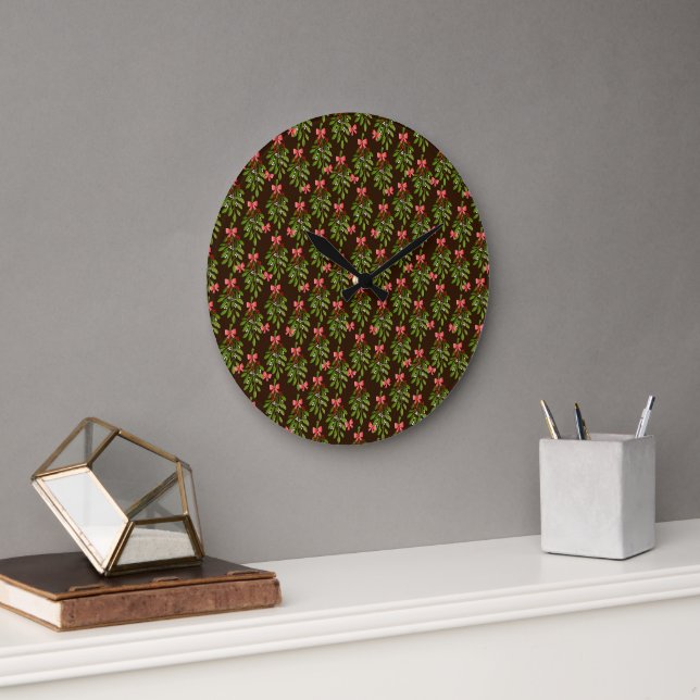 Christmas Hollies - Wall Clock (Office)