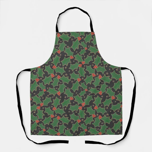 Christmas Holly Apron (Front)