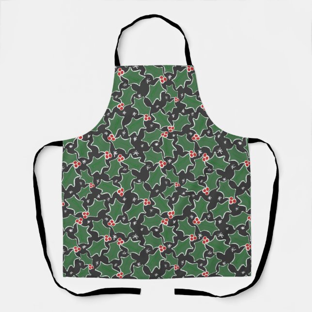 Christmas Holly Apron (Front)