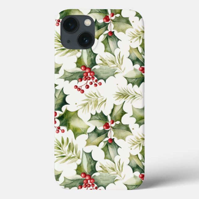 Christmas Holly Berries Case-Mate iPhone Case (Back)