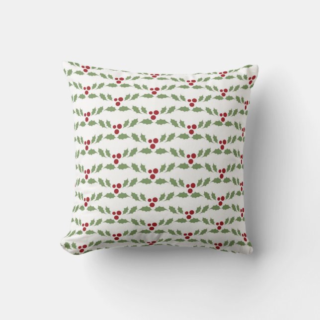 Christmas Holly Berries  Cushion (Front)