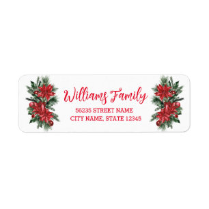 christmas holly berries floral red calligraphy   