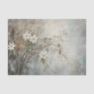 Christmas Holly Berry Flowers in Winter Decoupage Tissue Paper