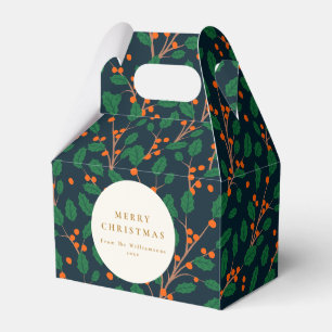 Christmas Holly Botanical Greenery Custom From Favour Box